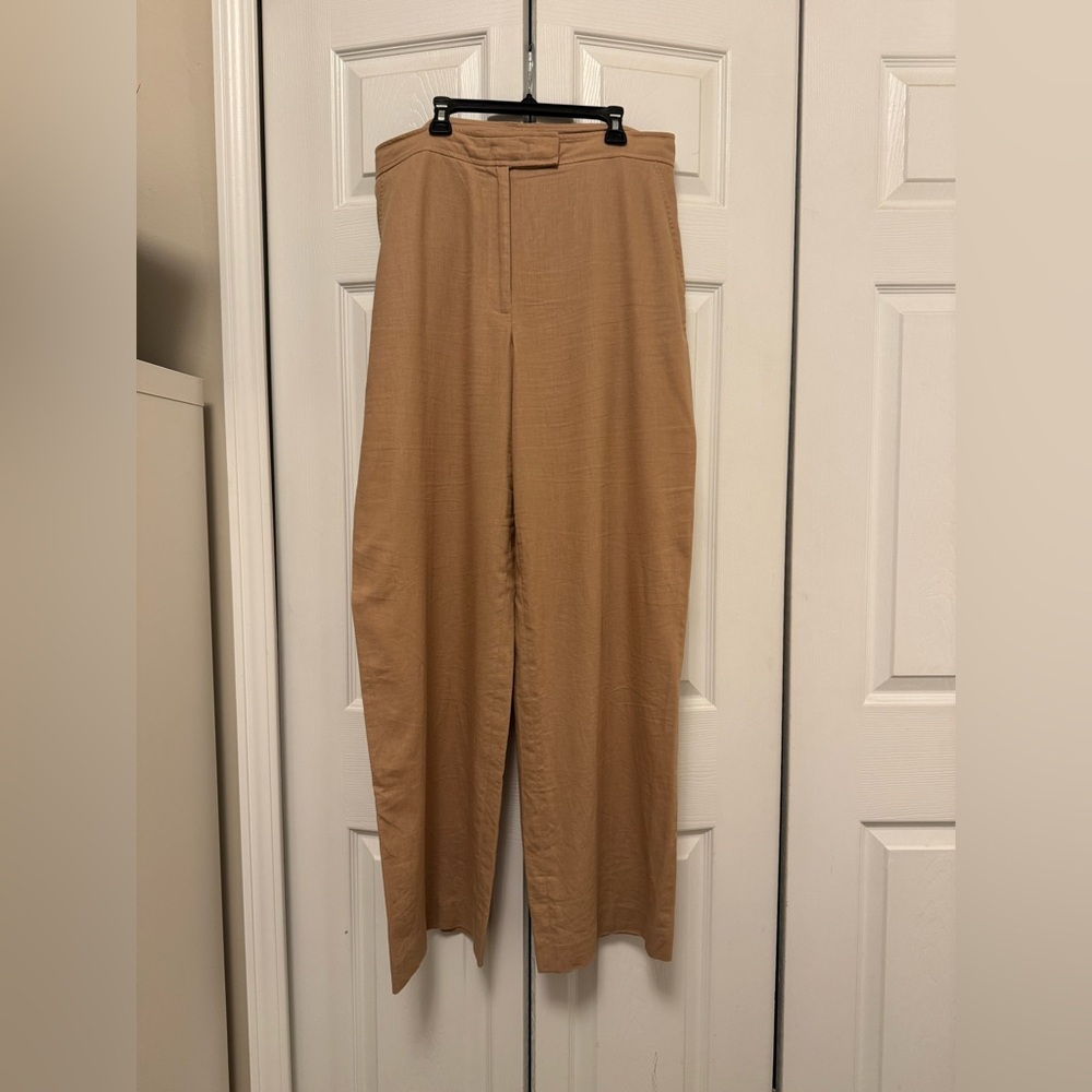 Anne Klein Women’s Wide-Leg Linen Trousers